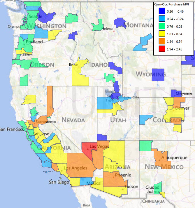 SW metro areas by MVI