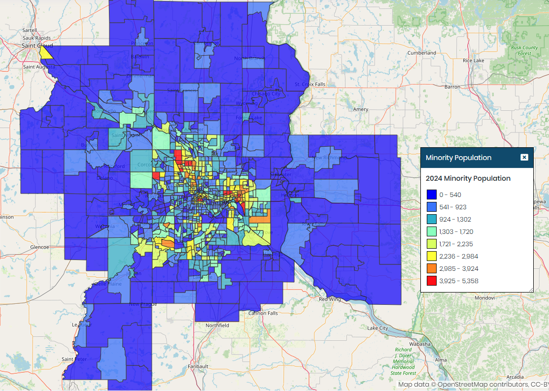Minneapolis Minority Population Map