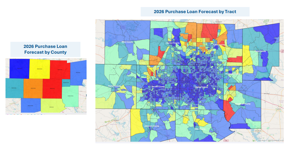 iEmergent Neighborhood Mortgage Forecast Map