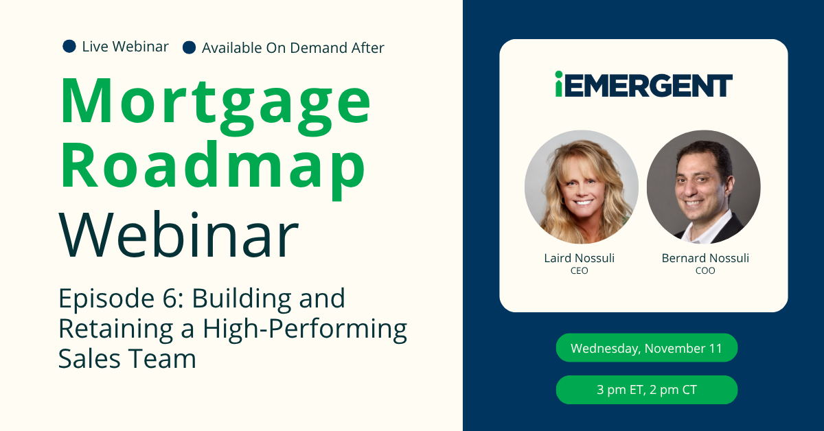 iEmergent Roadmap Webinar 6 Sales Team