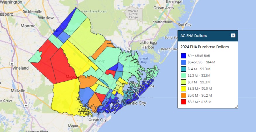 Atlantic City FHA Purchase Dollars