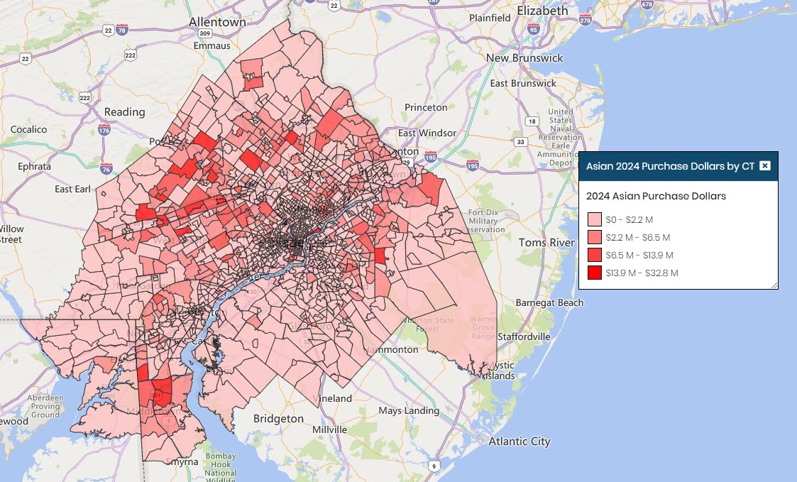 Philly 2024 Mortgage Purchase Dollars - Asian