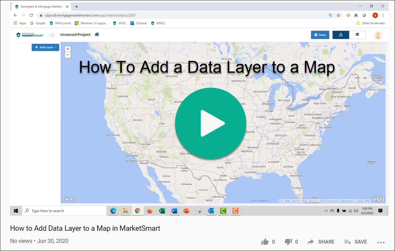 How to Add Data Layer to Map Video