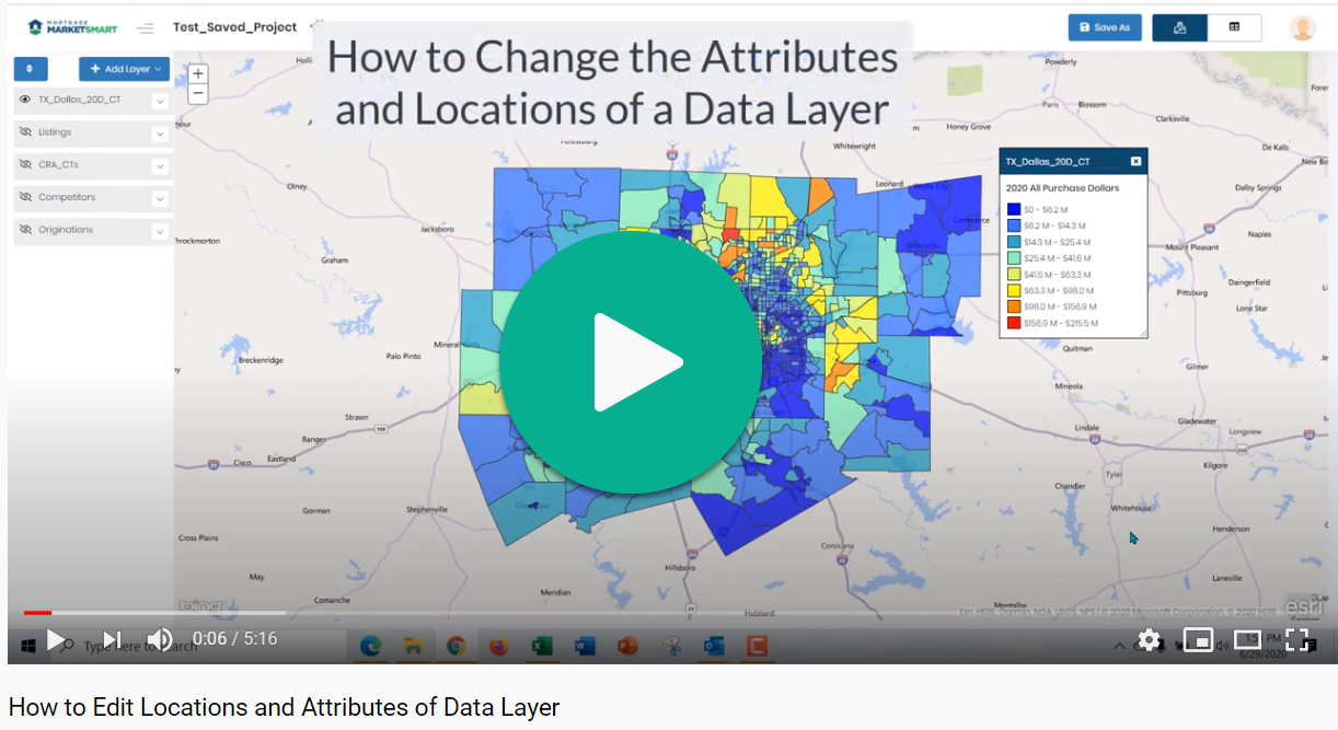 How to Change Attributes and Locations of a Data Layer