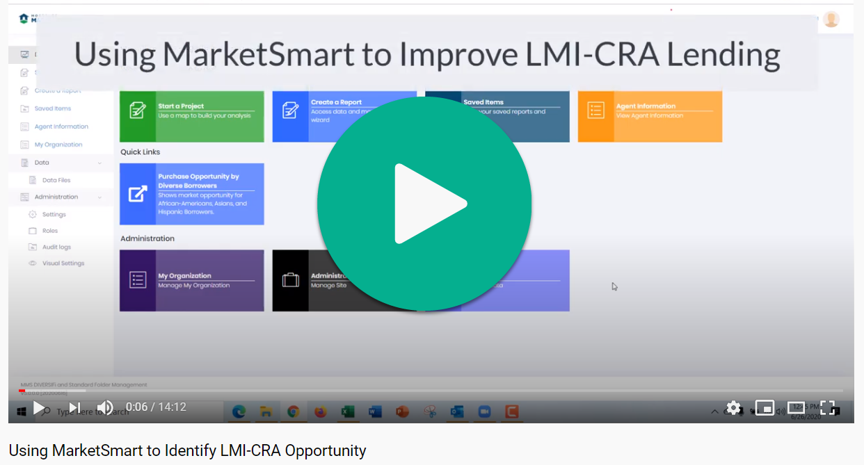 MarketSmart: Increasing LMI-CRA Lending