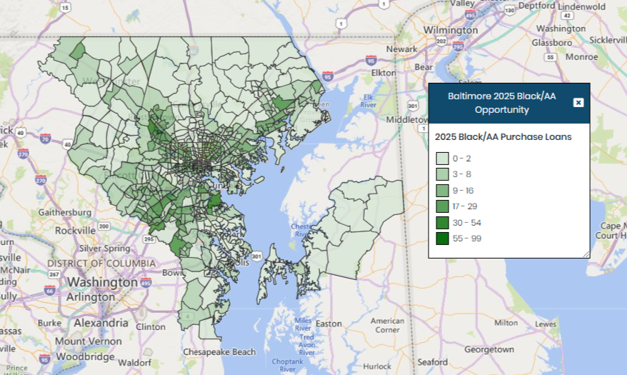 Baltimore 2025 Black Purchase Loans