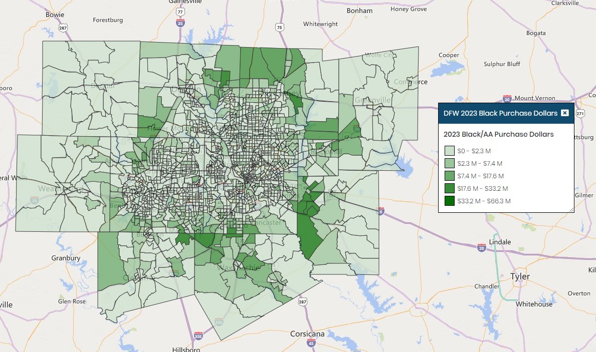 DFW Black Purchase Dollars 2023