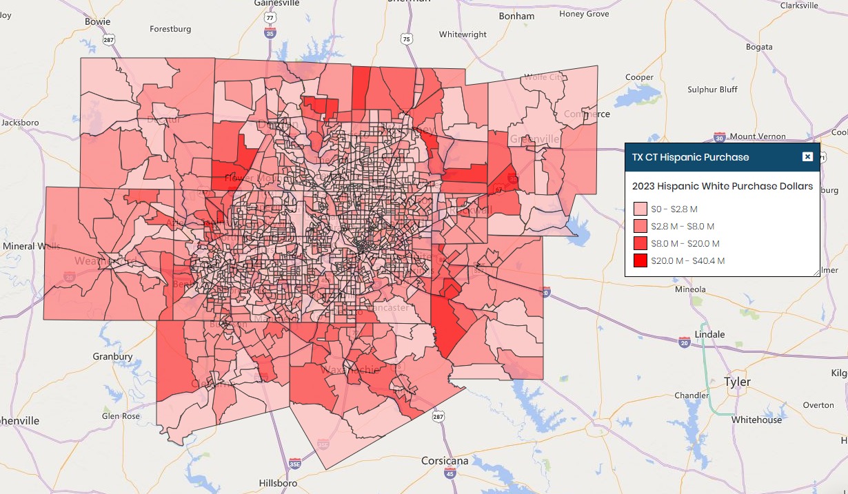 DFW Hispanic Purchase Dollars 2023