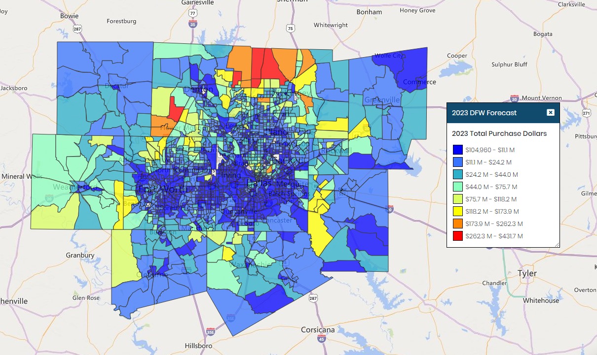 DFW Total Purchase Dollars 2023