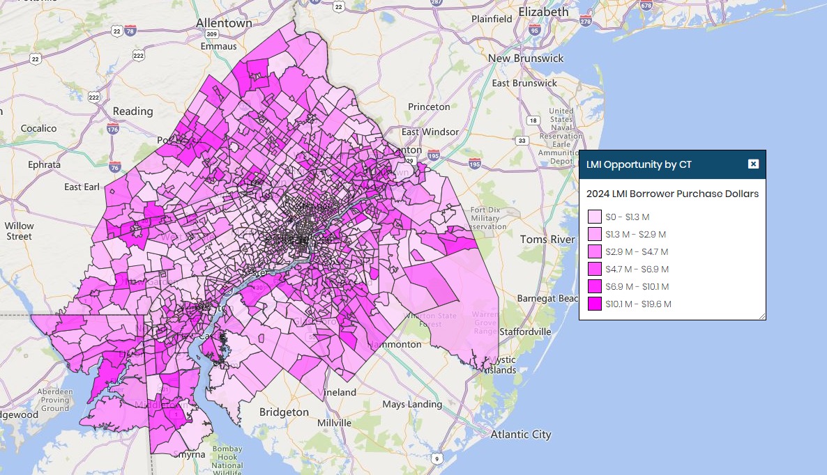 Philly 2024 Mortgage Purchase Dollars - LMI